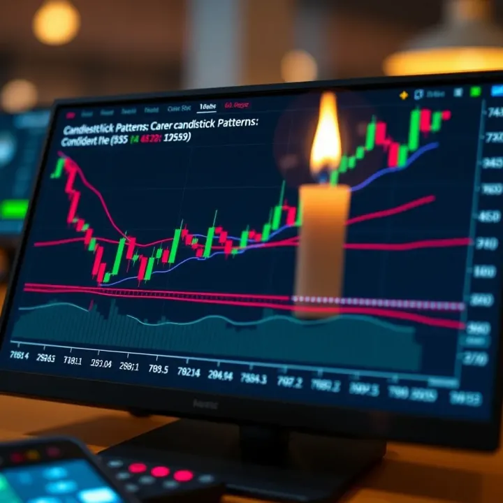 Diagram showing practical use of candlestick patterns in forex trading decisions