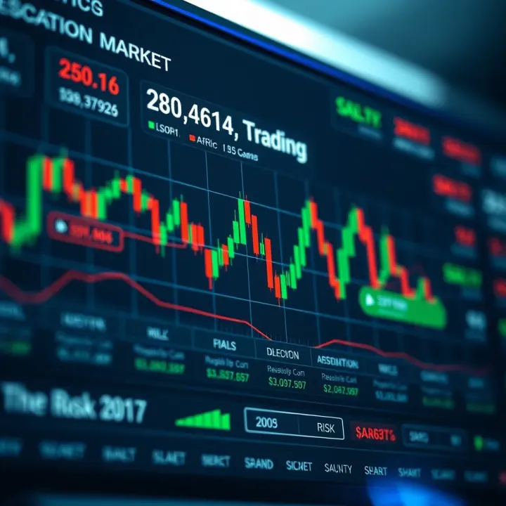 Chart highlighting financial market trends relevant to South African traders with annotations on regulatory guidelines and risk management