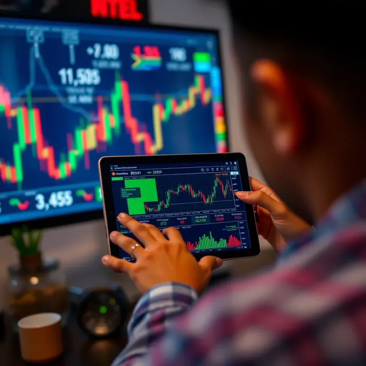 Illustration showing risks and strategies involved in binary options trading for South African market
