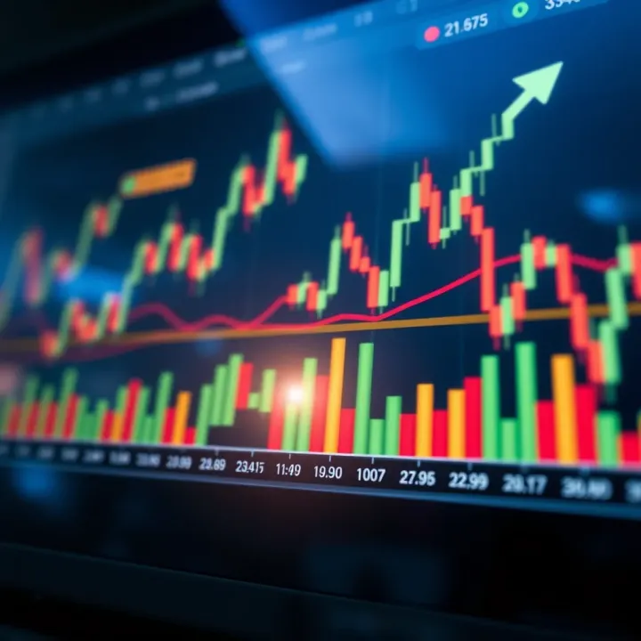 Graph illustrating trading strategies and market trends relevant to binary options trading decisions