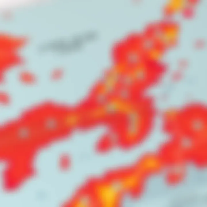 Map highlighting flood and fire risk zones within Cape Town's urban and surrounding areas