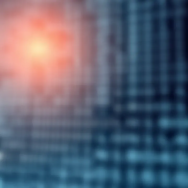 Diagram showing conversion of hexadecimal digits to binary code blocks