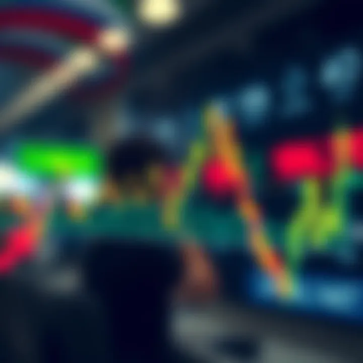 Graph showing currency exchange rate fluctuations affecting business transactions