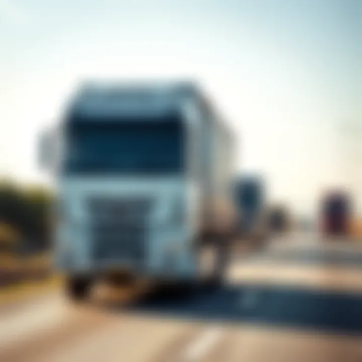 Commercial trucks navigating a busy South African highway under clear weather conditions