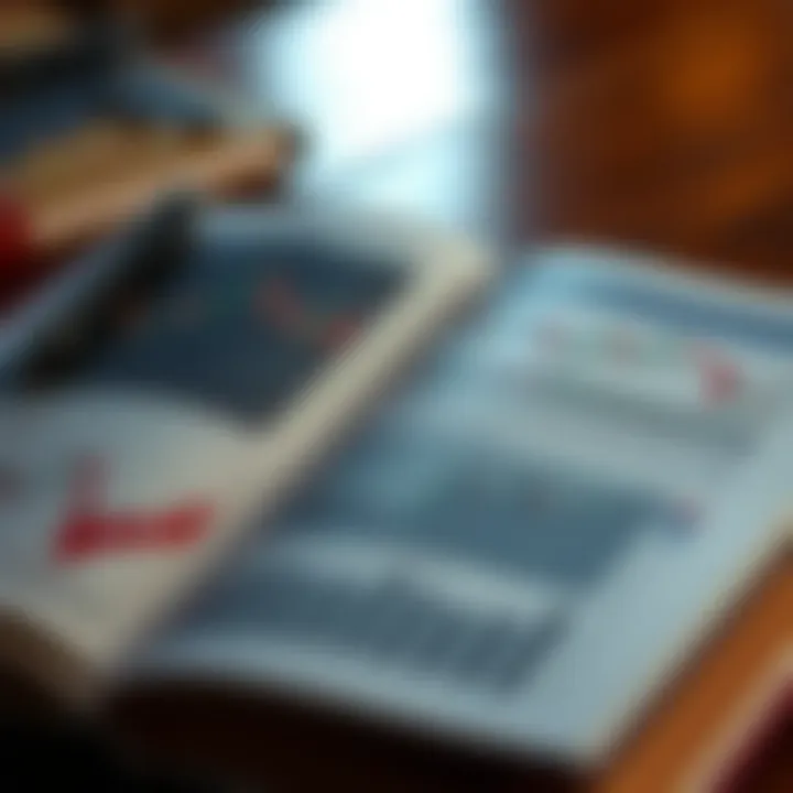 Open book with forex trading charts and graphs on pages