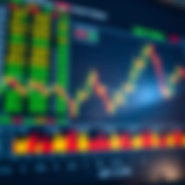 Chart showing risk management techniques and adaptive strategies for currency trading in fluctuating markets