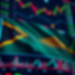 Regulatory Environment for Forex Trading in South Africa South African flag with financial charts and forex trading symbols