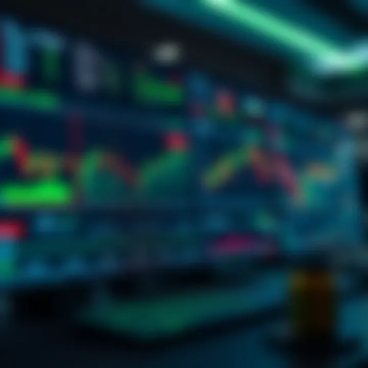 Dashboard displaying risk management metrics and automated trading signals with financial charts