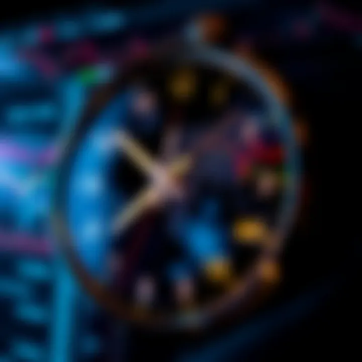 Global forex market clock showing different trading sessions worldwide