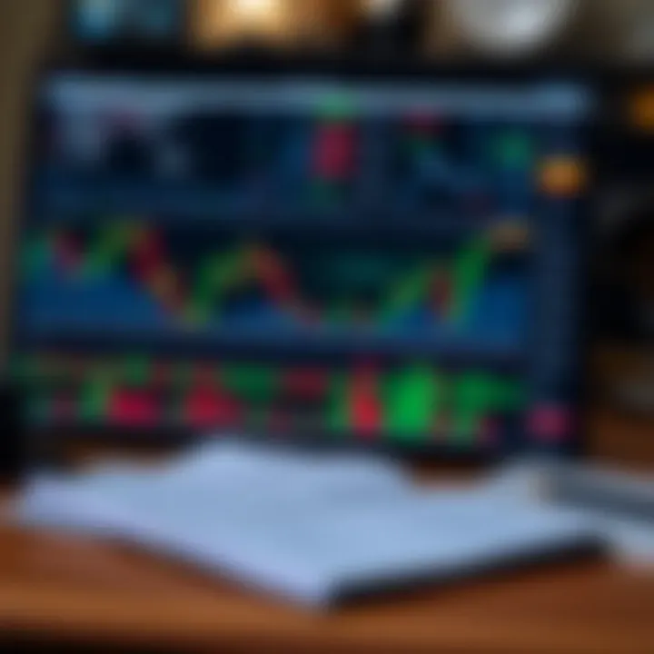 Essential Forex Trading Tools and Risk Management Techniques Visual representation of forex trading tools including charts, strategy notes, and risk management icons