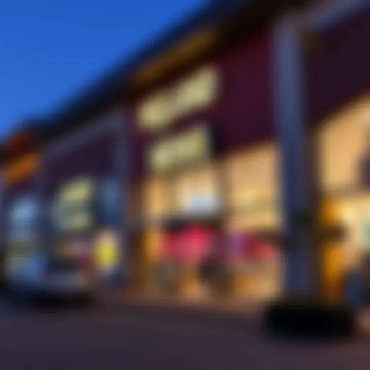 Exterior view of Highland Mews shopping center in Witbank during daytime