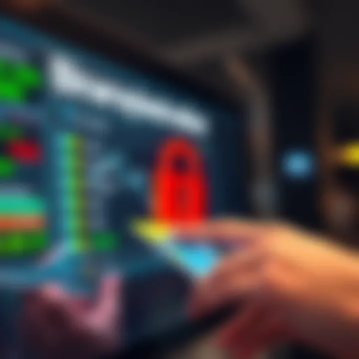 Illustration of a digital payment gateway showing secure transaction for South African binary options traders