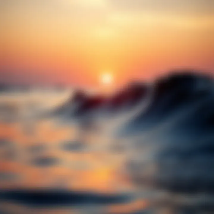 Steady Mindset for Forex Trading Success Calm ocean waves under a sunrise symbolizing steady mindset in forex trading