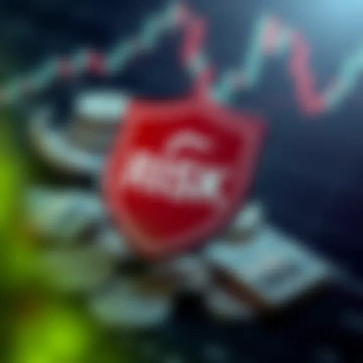 Effective Risk Management Strategies in Forex Trading Conceptual representation of risk management with protective shield over forex currency symbols