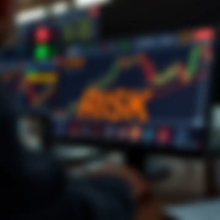 Illustration of risk management concepts with charts and strategy icons