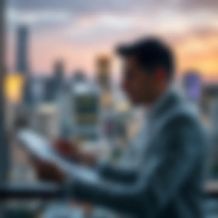 Career Opportunities in Risk Management Sector Professional reviewing risk assessment charts with South African financial district skyline in the background