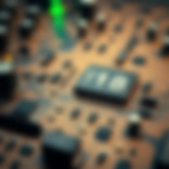 Simple digital circuit layout demonstrating binary addition using logic gates