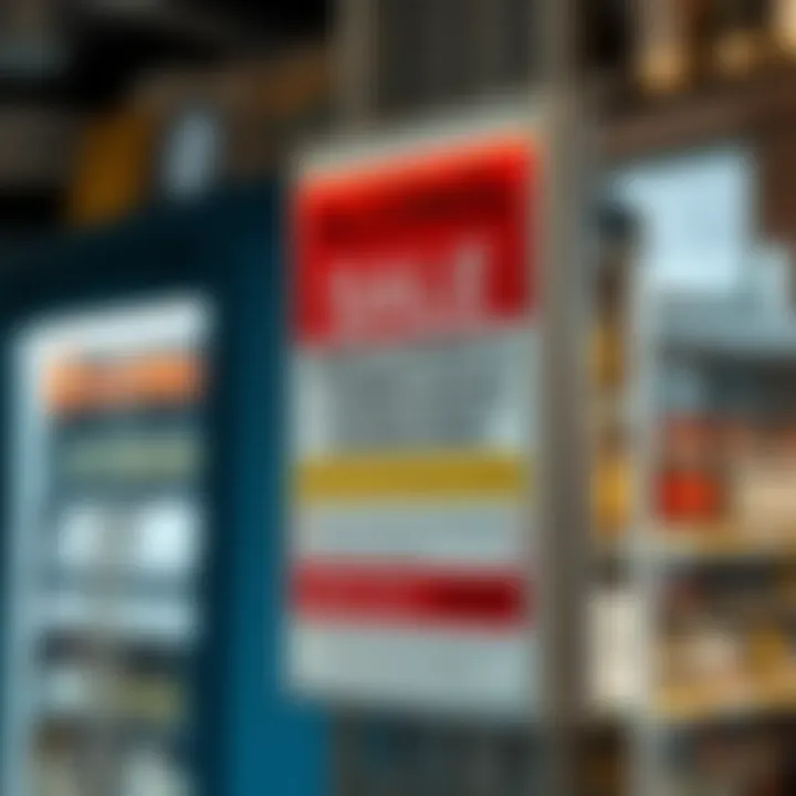 Signage displaying alcohol sale regulations and compliance information for businesses