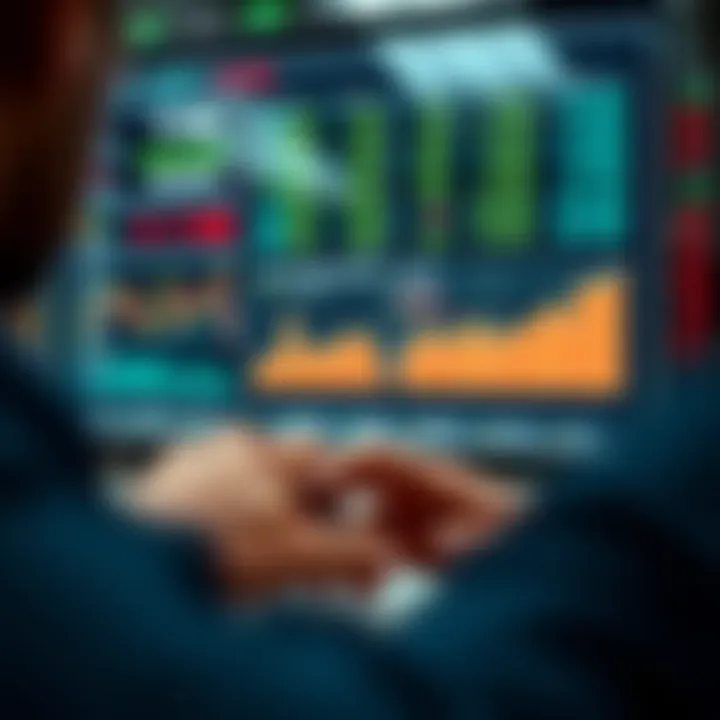 Conceptual illustration depicting risk factors and decision-making in automated binary trading systems