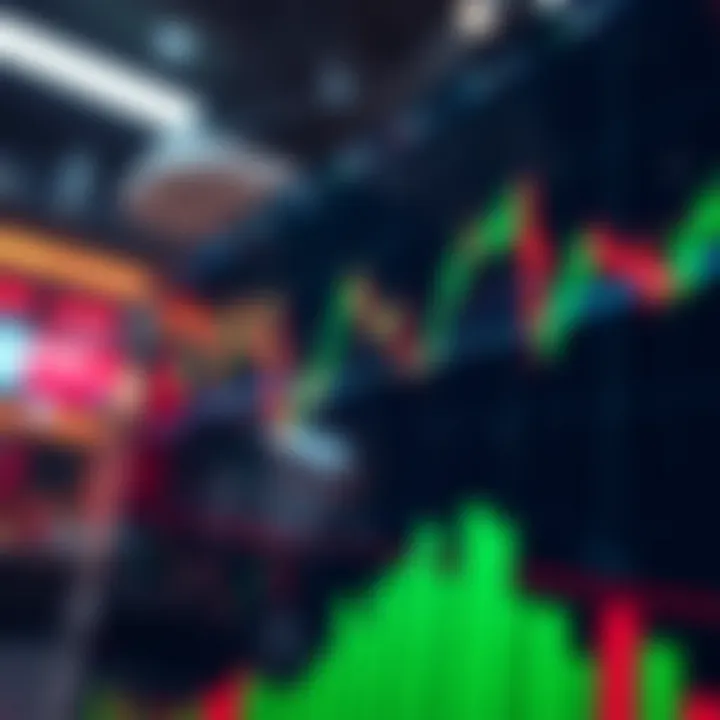 Graph displaying fluctuating trading signals on a digital platform