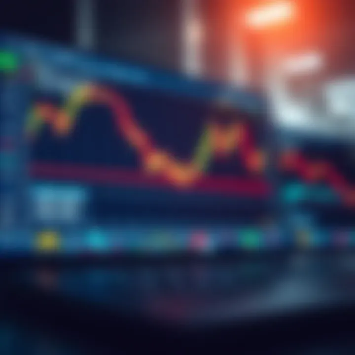 Virtual trading platform interface showing simulated forex transactions