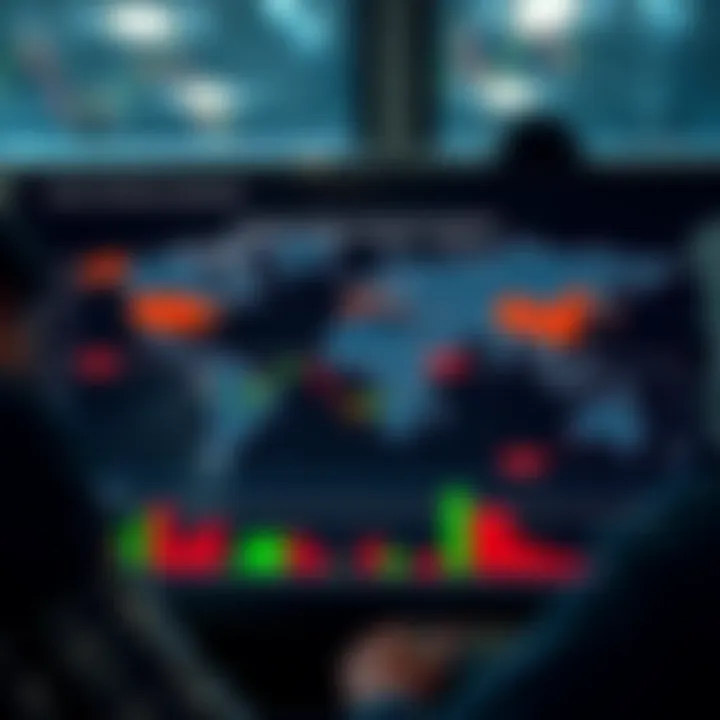 Chart depicting the four major forex trading sessions across global time zones