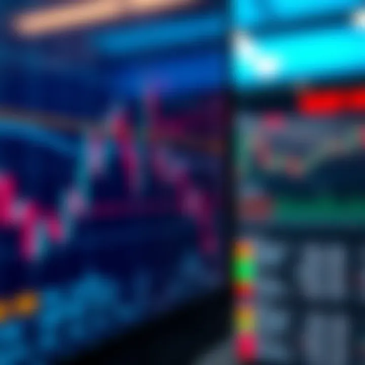 Chart displaying currency pair trends and signal indicators for forex trading