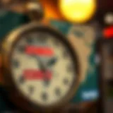 Clock showing official game trading hours in Bloemfontein with a map pinpointing trading locations