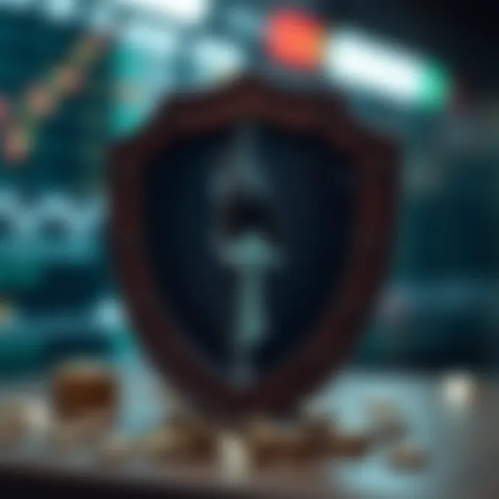 Lack of Regulation in Binary Options Illustration showing a broken shield symbolizing lack of protection in unregulated binary options markets