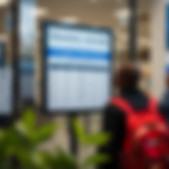 Information board displaying trading hours and visitor guidelines at Wynberg Home Affairs