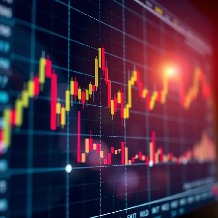 Graph depicting stock price movements with highlighted swing trading entry and exit points