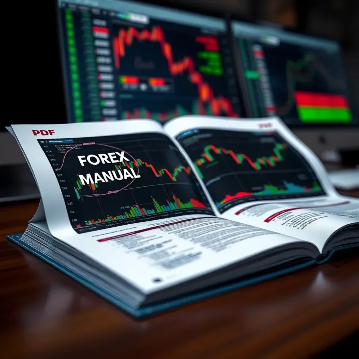Open forex trading manual displaying charts and currency pairs for educational purposes