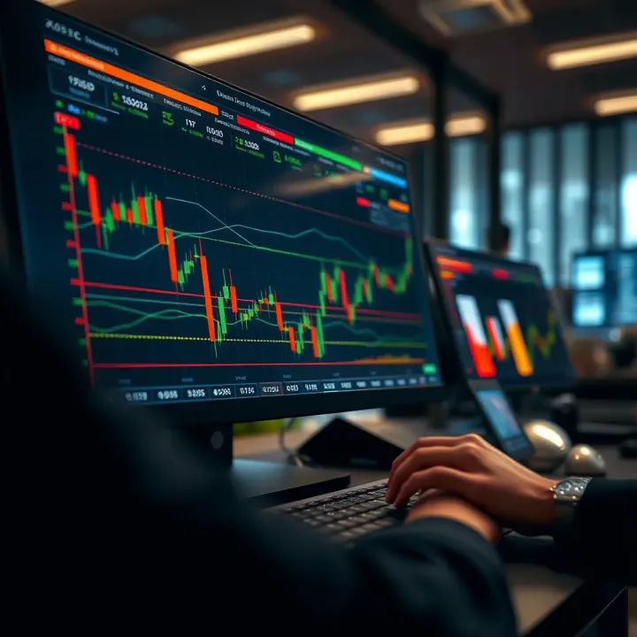 Risk Management and Strategy Development in Forex Trading Conceptual illustration of risk management and strategy planning in forex market