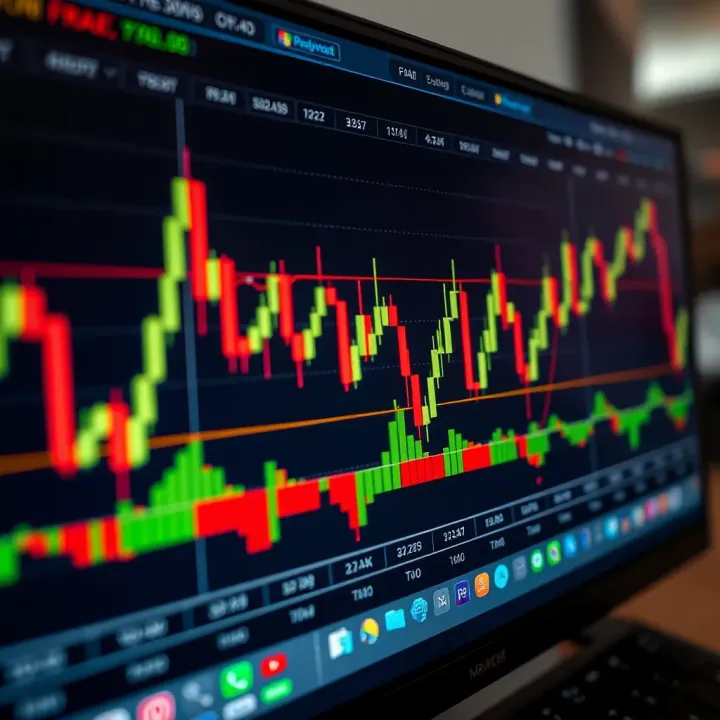 Essential Candlestick Patterns for Price Action Trading Candlestick chart displaying key price action patterns like pin bars and engulfing candles on a trading platform