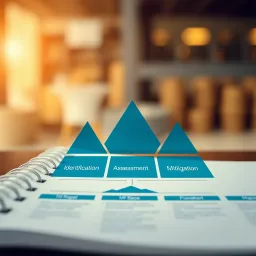 Risk Management Framework for Business Resilience Visual representation of risk management framework highlighting identification, assessment, and mitigation steps