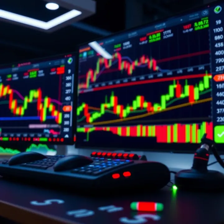 Risk management tools and charts used in binary options trading