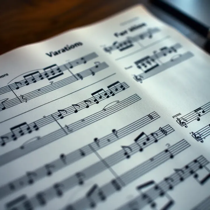 Variations of Binary Form in Classical Music Sheet music highlighting variations within binary form in a classical composition