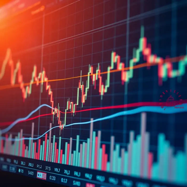 Chart showing Fibonacci retracement levels identifying potential support and resistance in forex trading