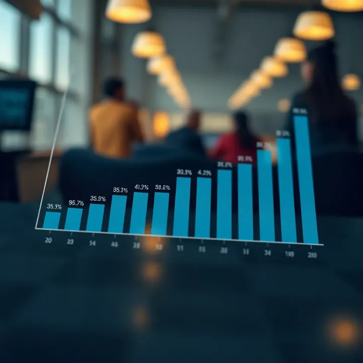 Graph illustrating salary ranges for financial risk management roles in South Africa