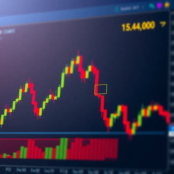 Chart showing a flag pattern with a sharp price rise followed by a small rectangular consolidation