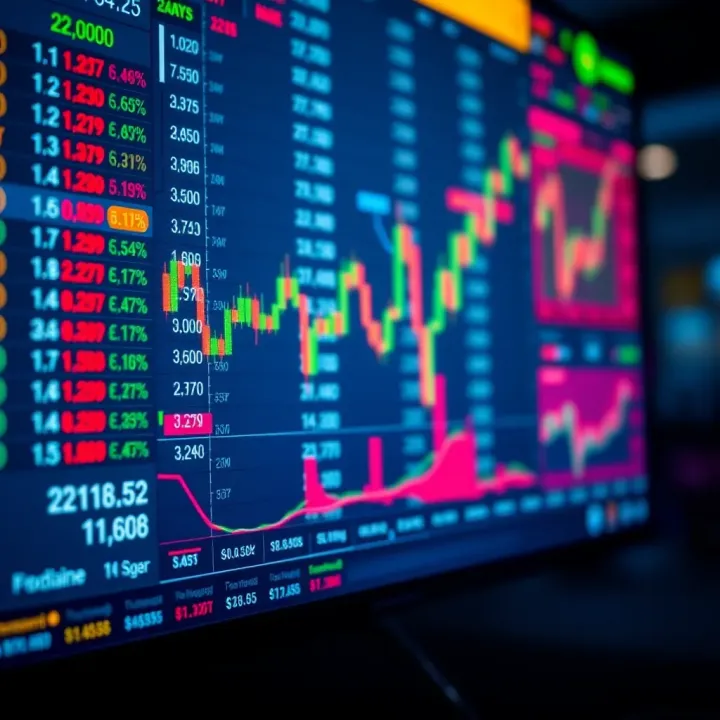 Screenshot of a forex trading platform interface showing live currency charts and trading options