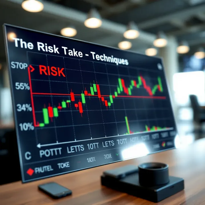 Graphical representation of risk management techniques in forex trading including stop loss and take profit levels