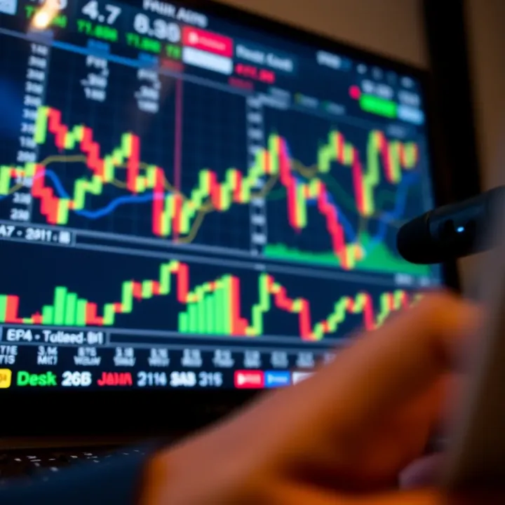 Key Features, Benefits, and Risks of Forex Trading Apps in South Africa Illustration of financial charts and data analysis on screen representing forex market trends in South Africa