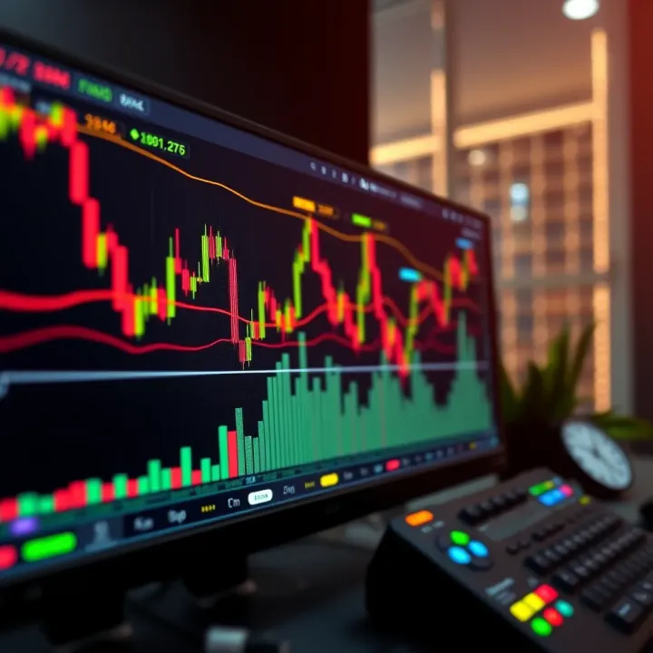 Interactive Forex Trading Platform with Real-Time Charts Forex trading platform displaying live currency charts and technical indicators