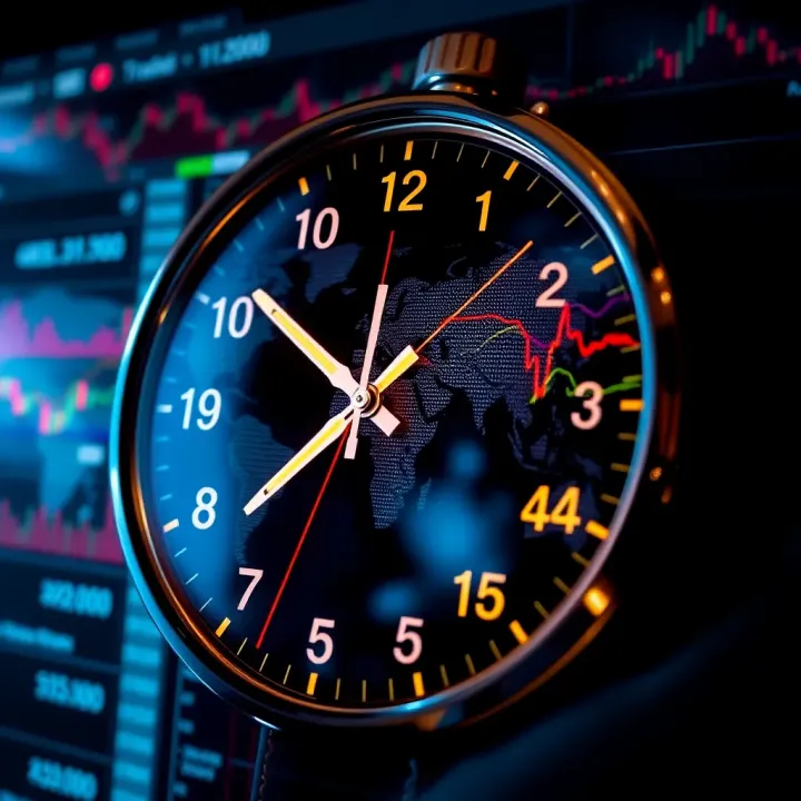 Global forex market clock showing different trading sessions worldwide
