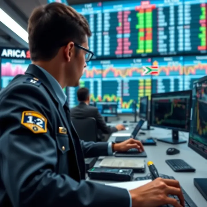Role of Financial Authorities in South African Forex Market Illustration of financial authorities monitoring forex transactions