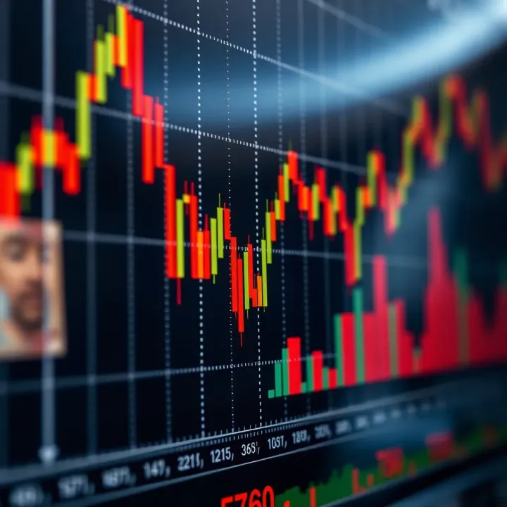 Graph showing forex market trends with South African rand and global currencies