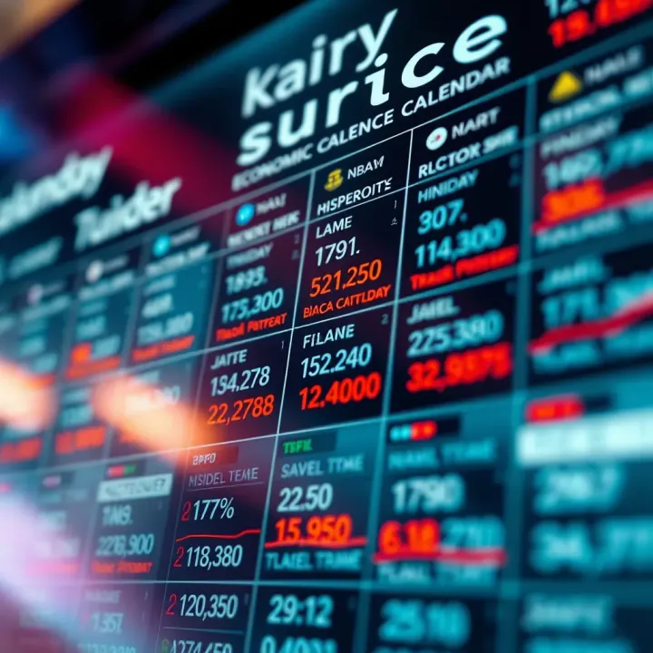 Economic calendar highlighting key dates and events affecting forex markets