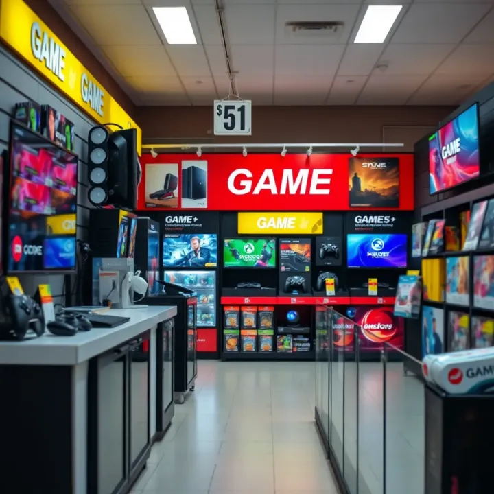 Interior display of electronics and household goods available inside the Game store at Kolonnade Shopping Centre