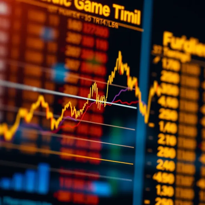 Graph showing fluctuations in gold prices influenced by different trading sessions and time zones